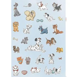 KomarWandtattoo Disney Cats and Dogs 50x70 cm
