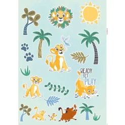 KomarWandtattoo Lion King Palmtrees 50x70 cm