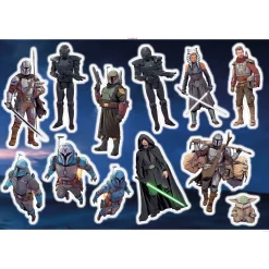 KomarWandtattoo Mandalorian Iconic Figures 100x70 cm