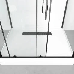 Komplettdusche Urban 2 Rectangle BxHxT115x215x90, Alu. Schwarz