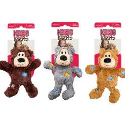 Kong HSZ Wild Knots Bear M/Lm. Squeaker Polyester Baumwolle