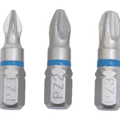 Krone Bit-Set PZ 1-2-3 Torsion 25 mm 3-teilig