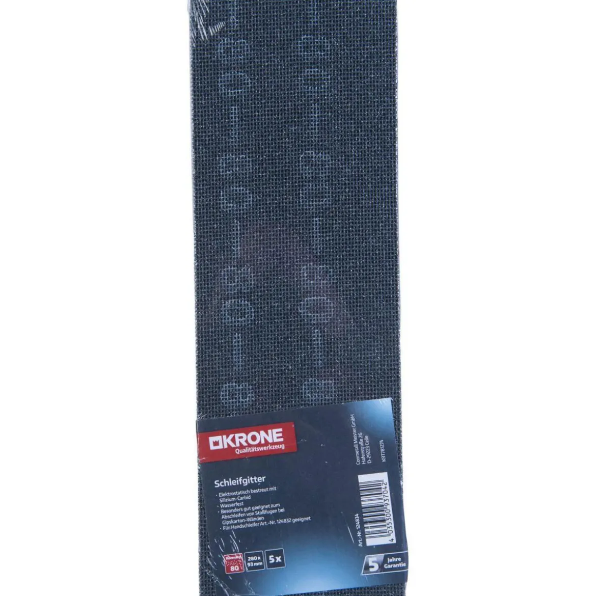 Krone Schleifgitter 93 x 280 mm K 80 5 Stück