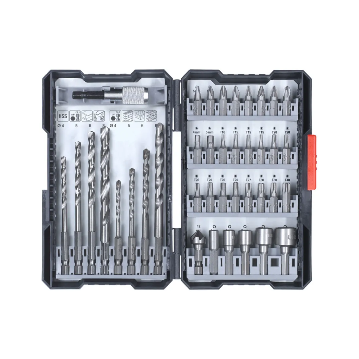kwbBit-Bohrerbox 39 teilig inklusive L-Box