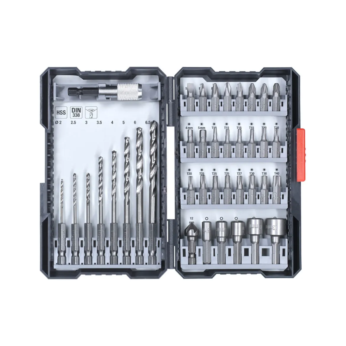 kwbBit-Bohrerbox 39 teilig inklusive L-Box