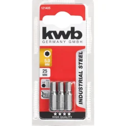 kwbBits Stahl 25 mm Hex 5,0