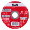 kwb Expert Inox-Gewebetrennscheiben-Set für Metall gerade extradünn 10-tlg. Ø 115 x 1 mm