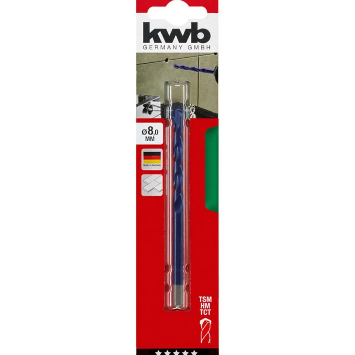 kwbFeinsteinzeugbohrer Durchmesser 8 mm