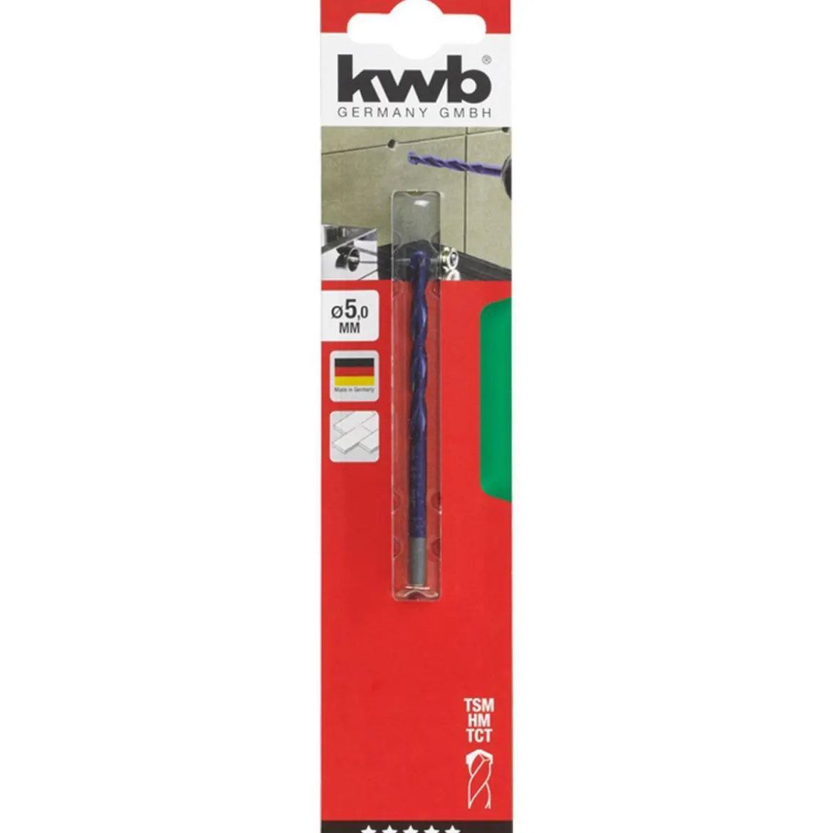 kwbFeinsteinzeugbohrer Durchmesser 5 mm