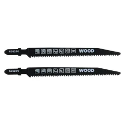kwb HCS-Stichsägeblätter Down-Cut mit T-Schaft für Laminat und Holz fein, 2-tlg.117 mm