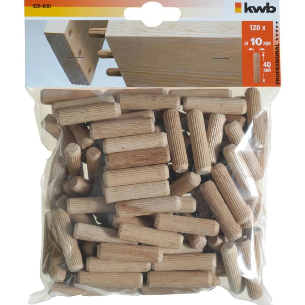 kwbHollzdübel 10 x 40 mm 120 Stück