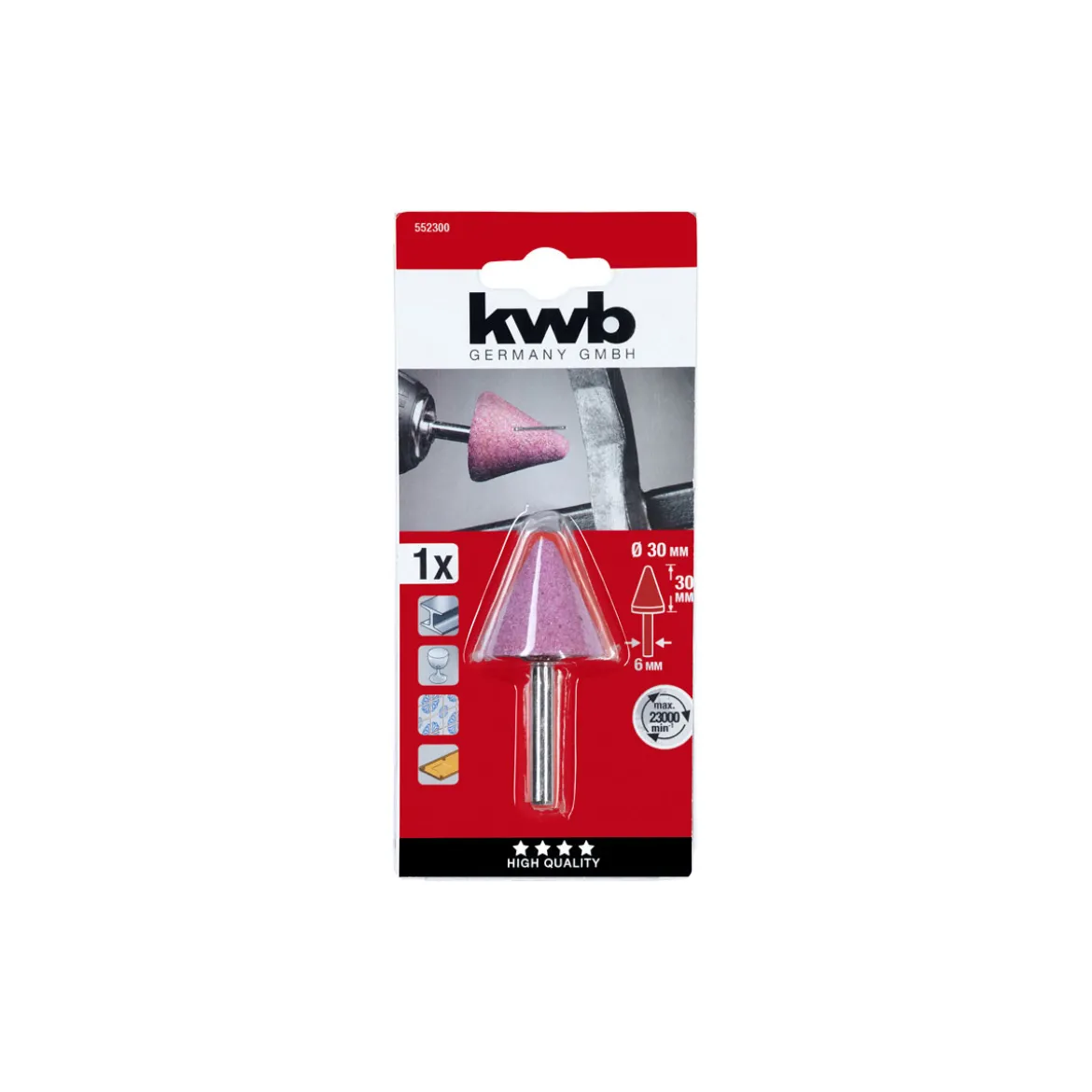 kwbKeramischer Schleifstift 30x30 mm