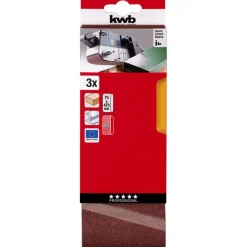 kwbSchleifbänder Holz und Metall 75 x 457 mm K80