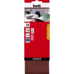 kwbSchleifbänder Holz und Metall 75 x 457 mm K150