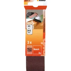 kwbSchleifbänder Holz und Metall 40 x 303 mm K150