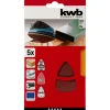 kwbSchleifdreiecke Quick Stick Holz und Metall K80