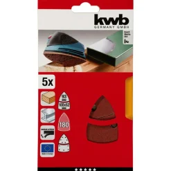 kwbSchleifdreiecke Quick Stick Holz und Metall K180