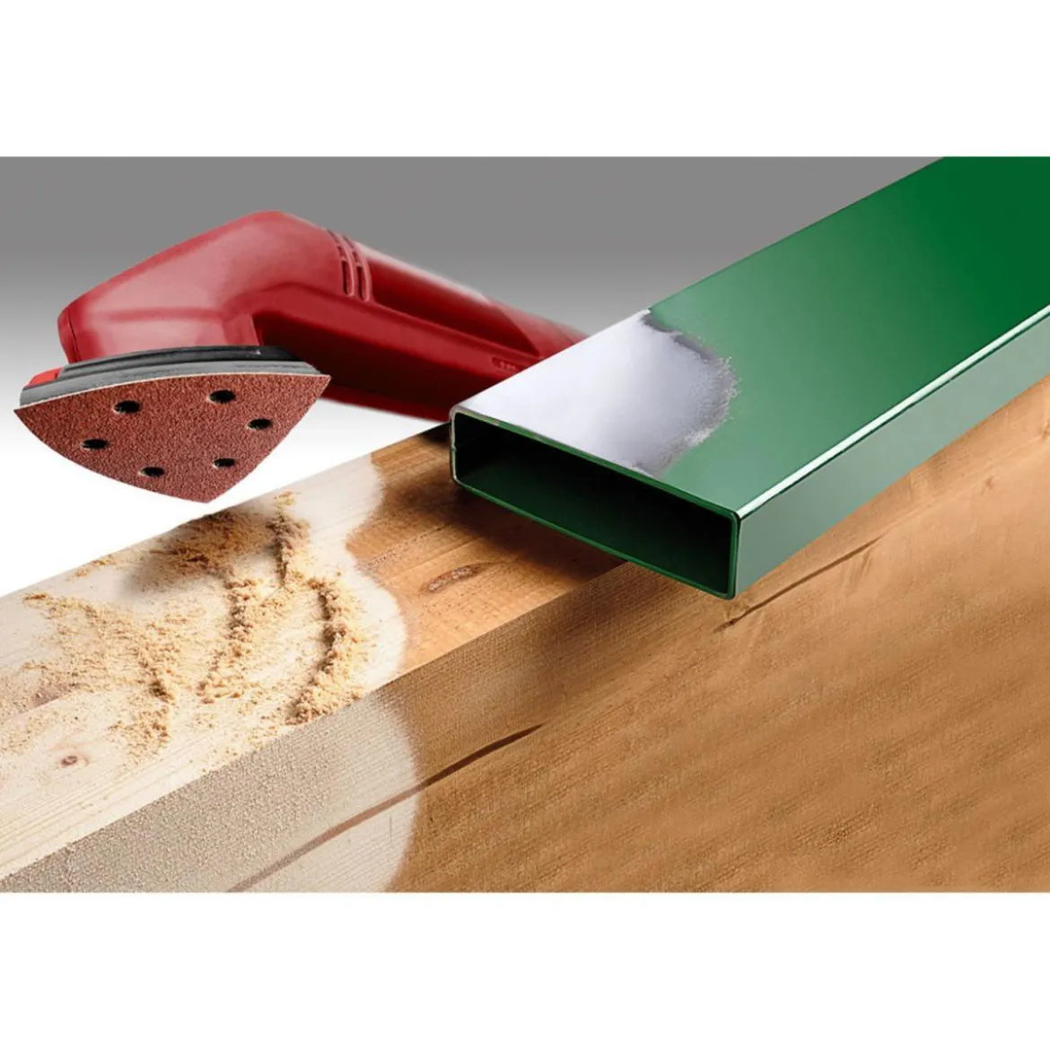 kwbSchleifdreiecke Quick Stick Holz und Metall 93 mm K180