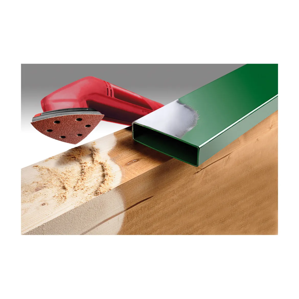 kwbSchleifdreiecke Quick Stick Holz und Metall 93 mm K120