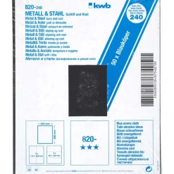 kwbSchleifgewebe Metall und Stahl Blauköper 230 x 280 mm K240