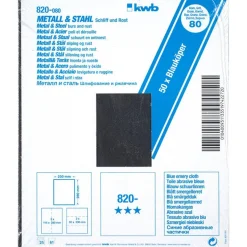 kwbSchleifgewebe Metall und Stahl Blauköper 230 x 280 mm K80