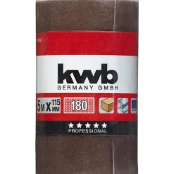 kwbSchleifmittel-Rollen Holz und Metall 5 m x 115 mm K180