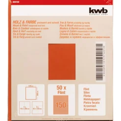 kwbSchleifpapier Holz und Farbe Flint 230 x 280 mm K150