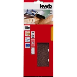 kwbSchleifstreifen Holz und Metall 93 x 230 mm K80