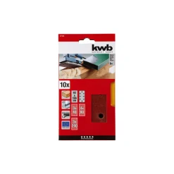 kwbSchleifstreifen Quick-Stick Holz und Metall 93 x 186 mm 10 teilig