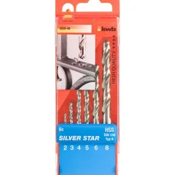 kwbSpiralbohrer Silver Star 6 teilig