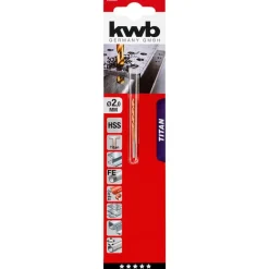 kwbSpiralbohrer Titan Durchmesser 2 mm