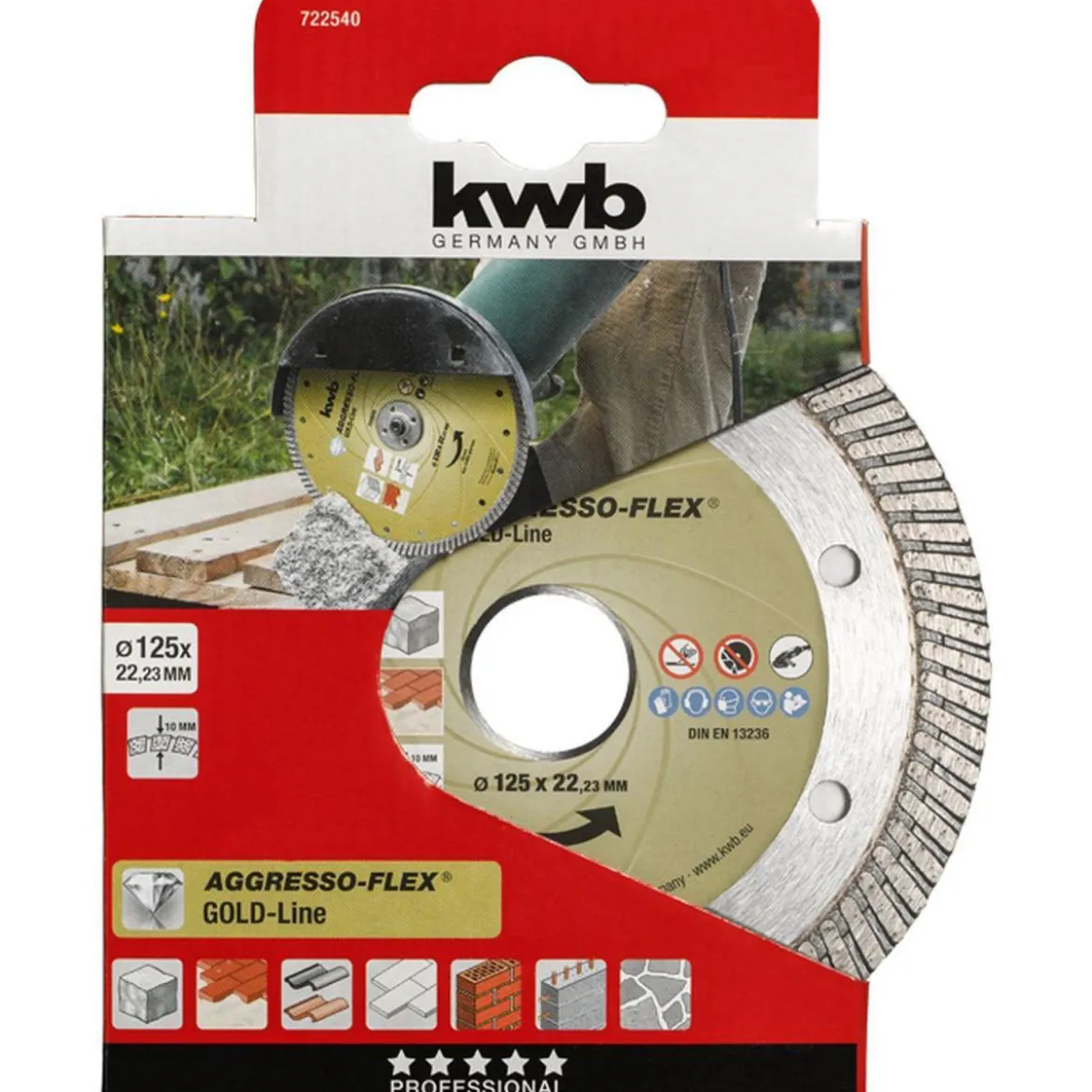 kwbTrennscheiben Aggreso-Flex Gold-Line Diamant Durchmesser 125 mm