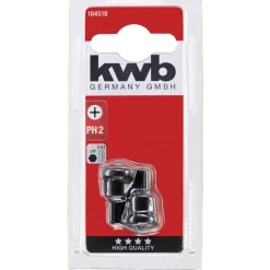 kwbTrockenbau Bits mit Tiefenstopp 2x PH 2