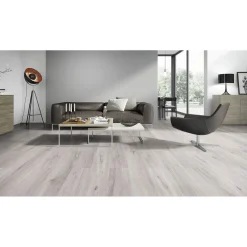 Laminat Home 4V 731-4 Eiche gebuerstet grau 1286 x 194 x 7 mm