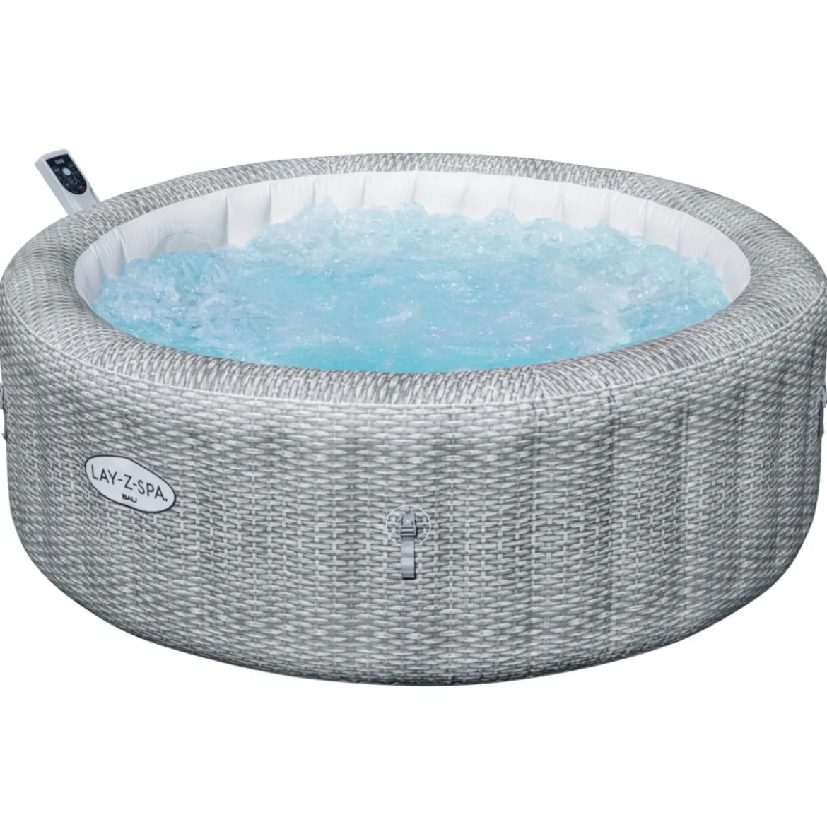 LAY-Z-SPA Whirlpool Bali 196x71cmGrau Rattan Rund
