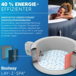 Lay-Z-Spa Whirlpool Miami AirJet4 Personen Dm. 180x66 cm, Dunkelblau