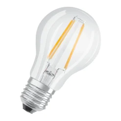 LED Gluehlampe E27 806lm 2.700K 60WErsatz warmweiss Filament klar 2er Pack