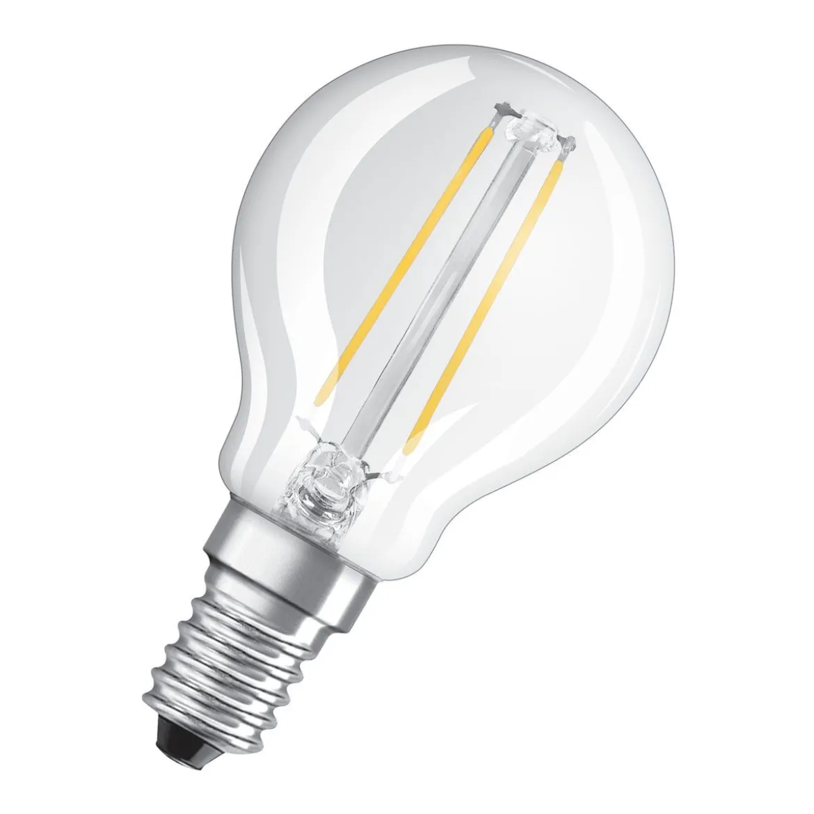 LED Tropfen E14 250lm 4.000K 25 WErsatz kaltweiss Filament klar