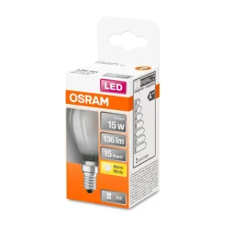 LED Tropfen E14 136lm 2.700K 15 WErsatz warmweiss Filament matt