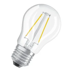 LED Tropfen E27 136lm 2.700K 15 WErsatz warmweiss Filament klar