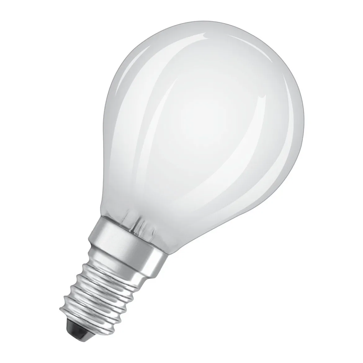 LED Tropfen E14 470lm 4.000K 40 WErsatz kaltweiss Filament matt