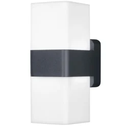 Ledvance SMART+ Außenwandleuchte Cube Up Down 8 x 20,5 x 11 cm grau