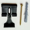 Leisten-Clips schwarz 3,3 x 3,4 x 0,8 cm 30 Stk.