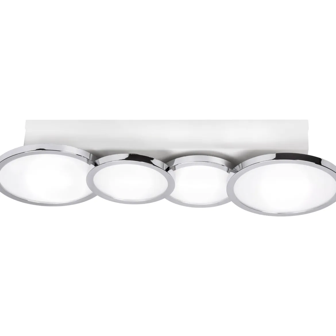 Lightme Badleuchte Aqua IP 44 4er Deckenleuchte Chrom