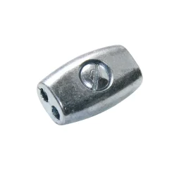 Litzenverbinder für Durchmesser 2,5 mm silber 5 Stück