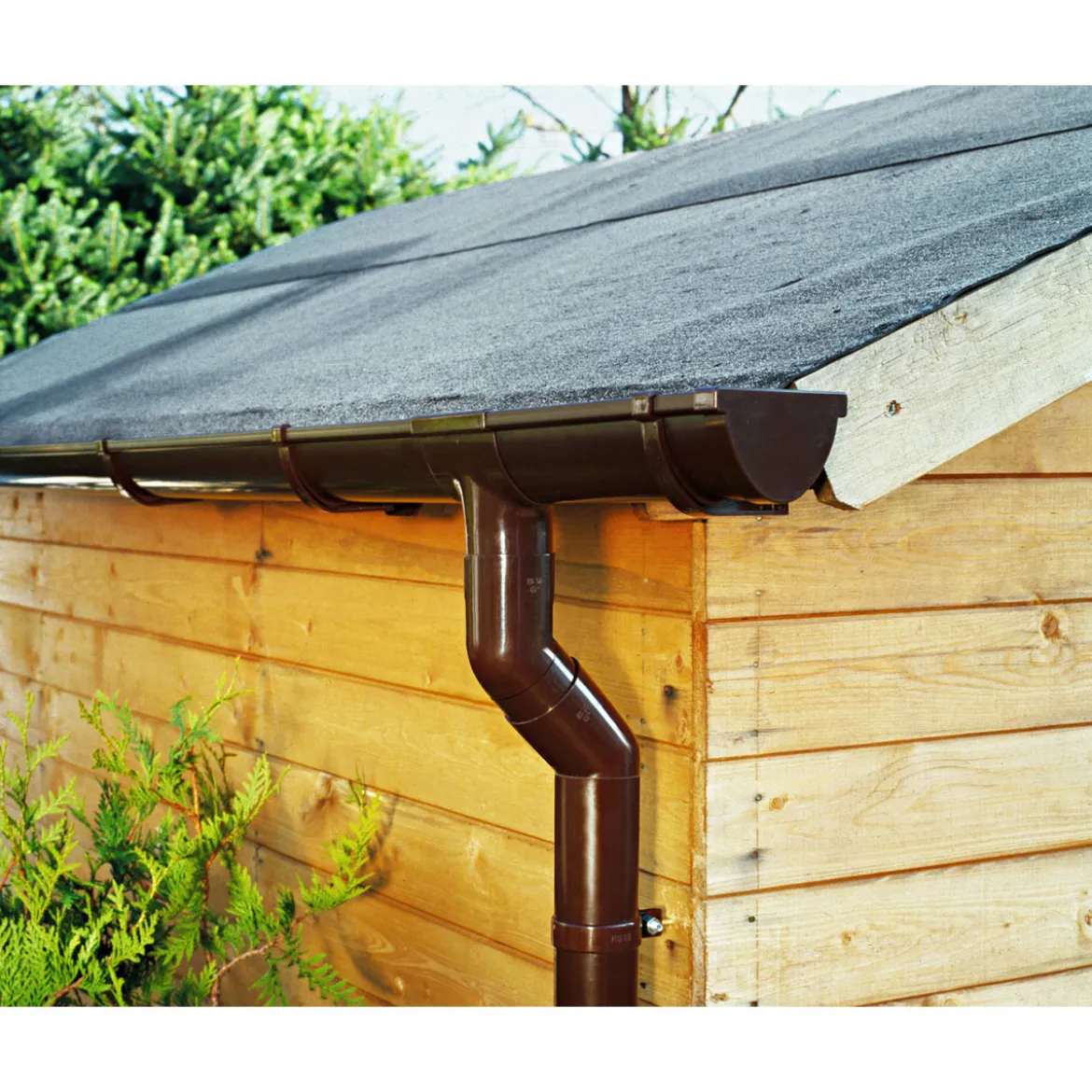 Marley Duplex-Dachrinne braun 300 cm