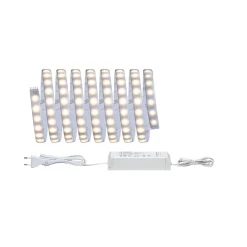MaxLED 500 Basisset 3m Warmweiss IP44Cover 2700K 18W 230/24V 36VA Silber Kst