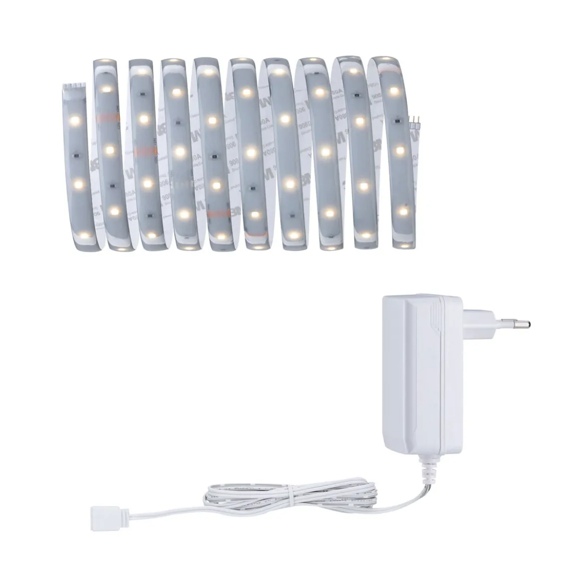 MaxLED 250 Basisset 3m Warmweiss IP44Cover 2700K 12W 230/24V 24VA Silber Kst
