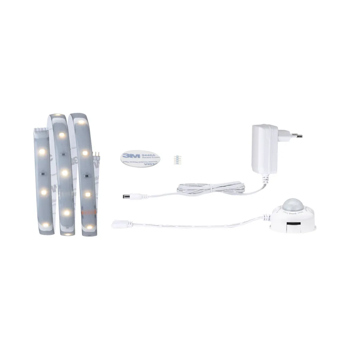 MaxLED 250 Comfort Set Bett 1m Warmweiss2700K Protect Cover IP44 4W 24V Silb