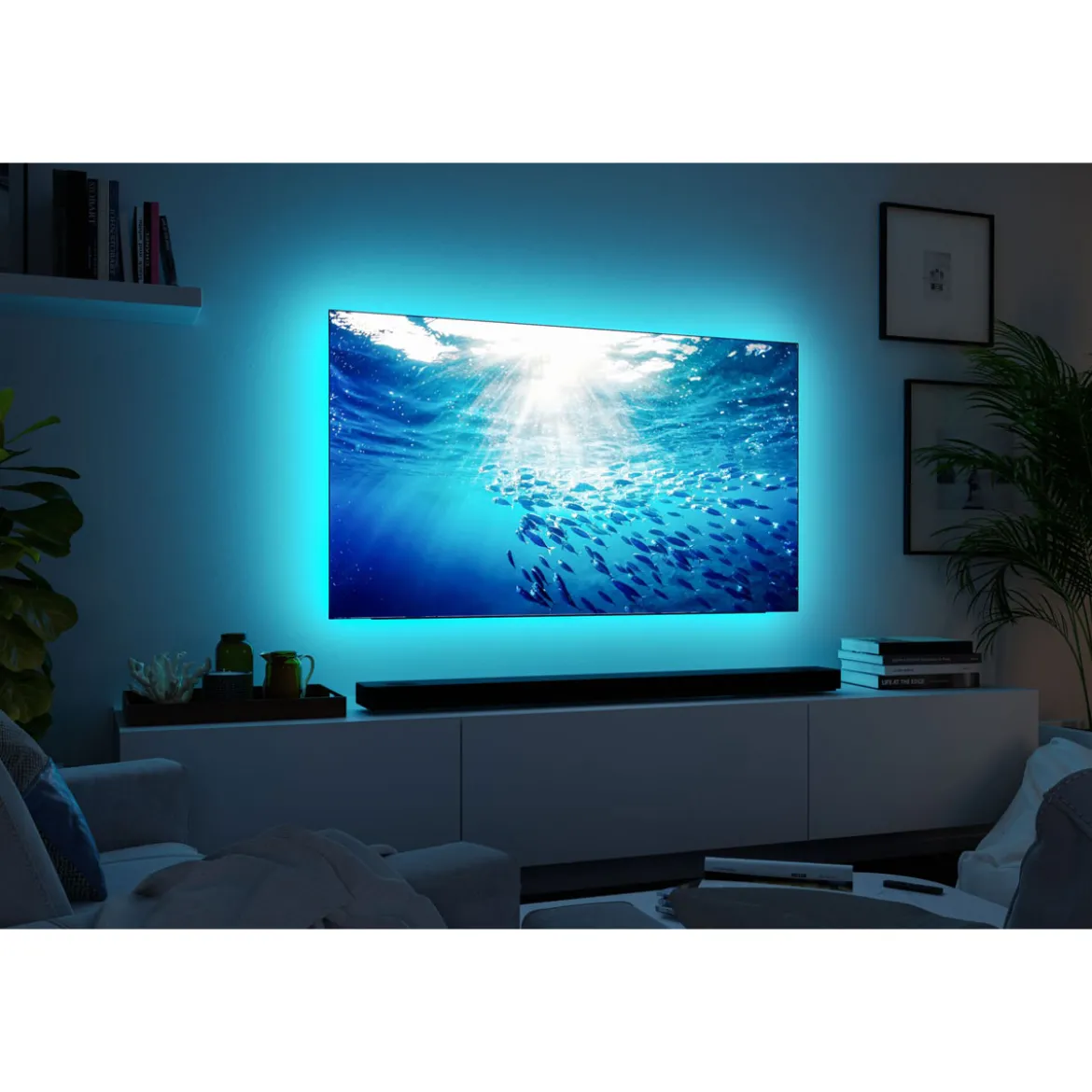 MaxLED 250 Comfort Sets TV 65 RGBW 3000K22W 230/24V Silber Kst